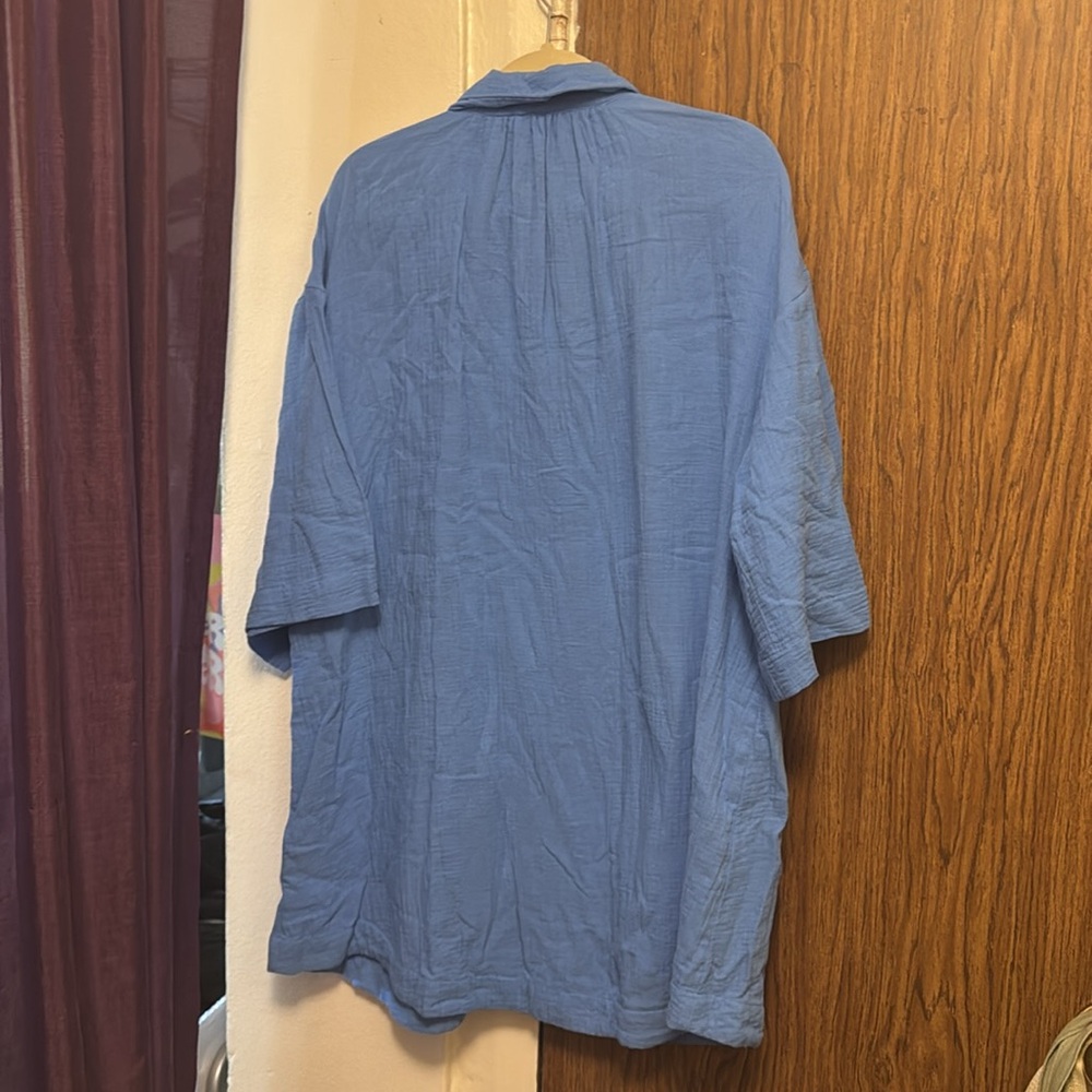 Lightspun Cover-Up Mini Shirtdress - Picture 8 of 8